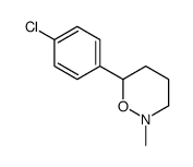 6-(4-Chlorophenyl)-3,4,5,6-tetrahydro-2-methyl-2H-1,2-oxazine结构式