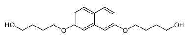 4-[7-(4-hydroxybutoxy)naphthalen-2-yl]oxybutan-1-ol结构式