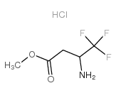 methyl 3-amino-4,4,4-trifluorobutanoate,hydrochloride structure