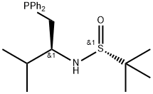 [S(R)]-N-[(1S)-1-[(二苯基膦基)甲基]-2-甲基丙基]-2-甲基-2-丙亚磺酰胺图片