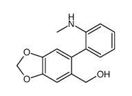 6-[2-(Methylamino)phenyl]-1,3-benzodioxole-5-methanol Structure