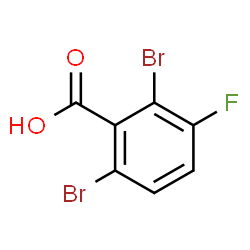 2,6-Dibromo-3-fluorobenzoic acid structure