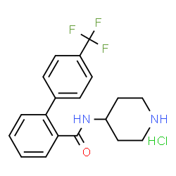 N-(piperidin-4-yl)-4'-(trifluoromethyl)biphenyl-2-carboxamide hydrochloride Structure