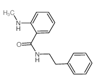 2-METHYLAMINO-N-PHENETHYL-BENZAMIDE structure