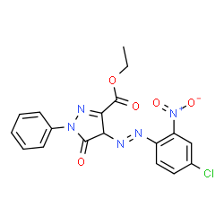 4-[(4-Chloro-2-nitrophenyl)azo]-4,5-dihydro-5-oxo-1-phenyl-1H-pyrazole-3-carboxylic acid ethyl ester picture