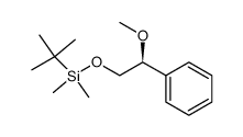 (S)-2-(tert-butyldimethylsilyloxy)-1-methoxy-1-phenylethane结构式