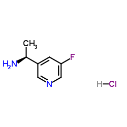 (S)-1-(5-Fluoropyridin-3-yl)ethanamine hydrochloride structure