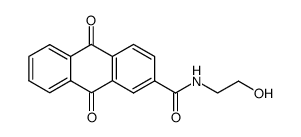 N-(2-hydroxyethyl)-9,10-anthraquinone-2-carboxamide结构式