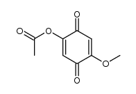 2-acetoxy-5-methoxy-[1,4]benzoquinone Structure