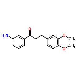 1-(3-Aminophenyl)-3-(3,4-dimethoxyphenyl)-1-propanone结构式