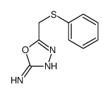 5-(phenylsulfanylmethyl)-1,3,4-oxadiazol-2-amine structure