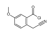 m-Anisoyl chloride, 6-(cyanomethyl)- (8CI) Structure