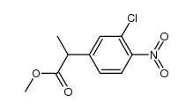 methyl 2-(3-chloro-4-nitrophenyl)propionate Structure