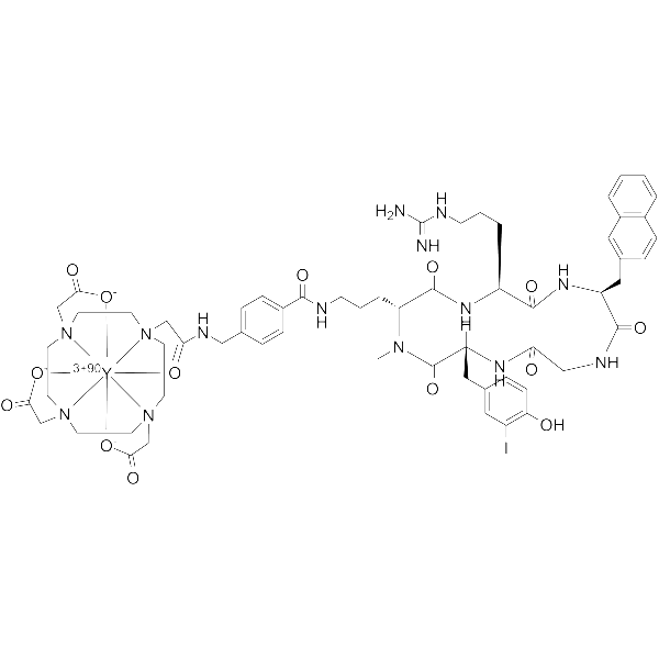 Yttrium (90Y) anditixafortide Structure