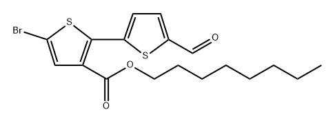 octyl 5-bromo-5'-formyl-[2,2'-bithiophene]-3-carboxylate picture