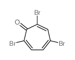 2,4,6-Cycloheptatrien-1-one,2,4,7-tribromo-结构式