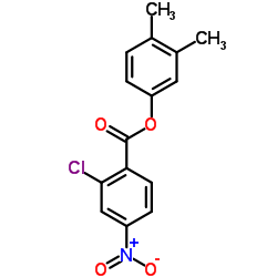 3,4-Dimethylphenyl 2-chloro-4-nitrobenzoate结构式