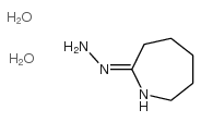 (2E)-azepan-2-one hydrazone dihydrate structure