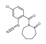 N-(2-azido-4-chlorobenzoyl)-ε-caprolactam结构式