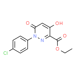 Ethyl 1-(4-chlorophenyl)-4-hydroxy-6-oxo-1,6-dihydro-3-pyridazinecarboxylate Structure