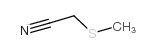 Acetonitrile,2-(methylthio)- Structure