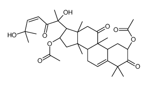 (10α,23E)-2β,16α-Bis(acetyloxy)-20,25-dihydroxy-9β-methyl-19-norlanosta-5,23-diene-3,11,22-trione Structure