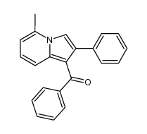 (5-methyl-2-phenylindolizin-1-yl)(phenyl)methanone Structure