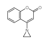 4-aziridin-1-ylchromen-2-one structure