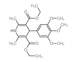 diethyl 2,6-dimethyl-4-(3,4,5-trimethoxyphenyl)-1,4-dihydropyridine-3,5-dicarboxylate structure