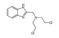 N,N-Bis(2-chloroethyl)-1H-benzimidazole-2-methanamine structure