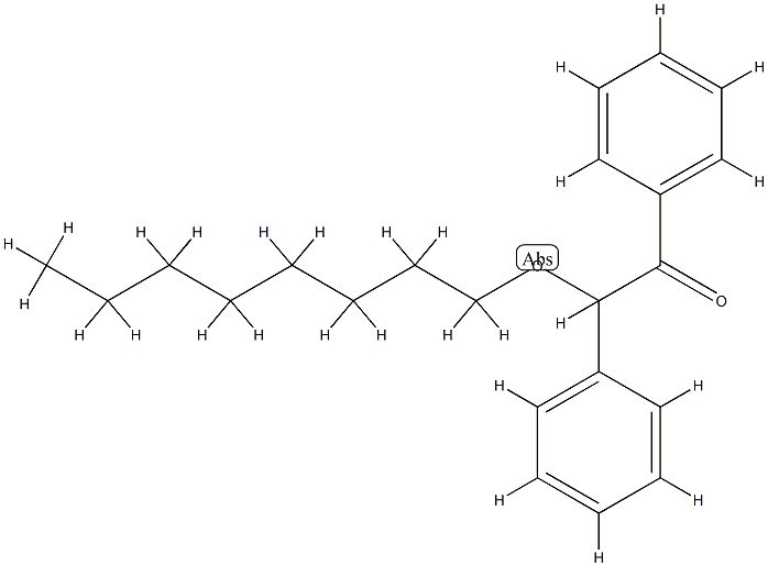 α-Phenyl-α-octyloxyacetophenone Structure