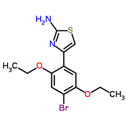 4-(4-Bromo-2,5-diethoxyphenyl)-1,3-thiazol-2-amine Structure