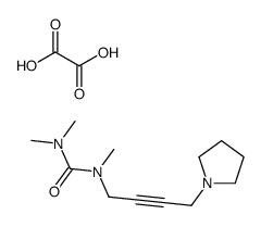 oxalic acid,1,1,3-trimethyl-3-(4-pyrrolidin-1-ylbut-2-ynyl)urea Structure