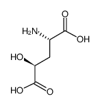 (2S,4S)-2-amino-4-hydroxypentanedioic acid structure