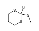 2-lithio-2-(methylthio)-1,3-dithiane Structure