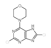 2,8-dichloro-6-morpholin-4-yl-7H-purine Structure