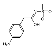 2-(4-aminophenyl)-N-methylsulfonylacetamide结构式