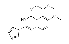 2-imidazol-1-yl-6-methoxy-N-(2-methoxyethyl)quinazolin-4-amine Structure