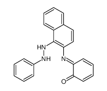 6-[1-(2-phenylhydrazinyl)naphthalen-2-yl]iminocyclohexa-2,4-dien-1-one结构式