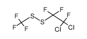 2,2-dichlorotrifluoroethyl(trifluoromethyl)disulfane结构式