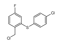 1-(chloromethyl)-2-(4-chlorophenyl)sulfanyl-4-fluorobenzene Structure