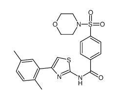 N-[4-(2,5-dimethylphenyl)-1,3-thiazol-2-yl]-4-morpholin-4-ylsulfonylbenzamide结构式