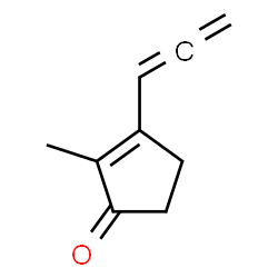 2-Cyclopenten-1-one, 2-methyl-3-(1,2-propadienyl)- (9CI)结构式