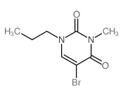 5-bromo-3-methyl-1-propyl-pyrimidine-2,4-dione结构式