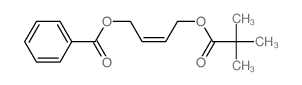 4-(2,2-dimethylpropanoyloxy)but-2-enyl benzoate结构式