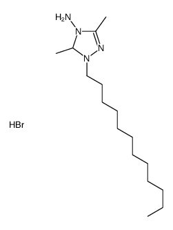 1-dodecyl-3,5-dimethyl-1,5-dihydro-1,2,4-triazol-1-ium-4-amine,bromide结构式