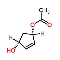 (1R,4S)-4-羟基环戊-2-烯-1-基乙酸酯图片