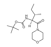 tert-butyl ((2S,3S)-3-methyl-1-morpholino-1-oxopentan-2-yl)carbamate结构式