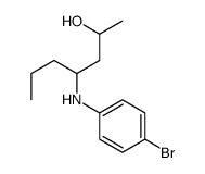 4-(4-bromoanilino)heptan-2-ol Structure