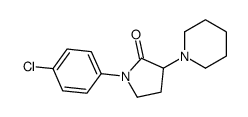 1-(p-Chlorophenyl)-3-piperidinopyrrolidin-2-one structure